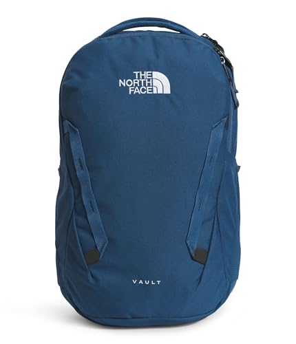 The North Face Vault Everyday Laptop Backpack - Commuter Travel Bag, Water-Repellent Finish, Spacious Compartment, Shady Blue/TNF White-NPF, One Size - color: Shady Blue/Tnf White-npf