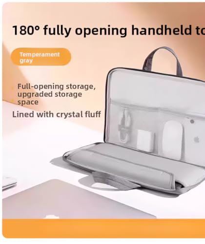 Waterproof Shockproof, Multi-Compartment Notebook Case for Business Office & Daily Travel, Fits 13.3-16 Inch Laptops - color: 180° Opening Design, size: 15.6 inches