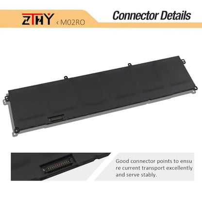 M02R0 Laptop Battery Replacement for Dell Alienware X16 R1 Alienware X16 R2 | P120F P120F007 P120F008 MO2R0 HP26N 0HP26N 0MRWR6 11.4V 90Wh 7698mAh 6-Cell - size: 13.7*3.43*0.24 inch M02R0