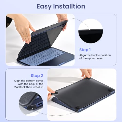 BlueSwan Flexible Case for MacBook Neo 13 inch 2026, Model A3404 A18 Pro | Anti-Scratch Protective Laptop Cover with Grippy Matte Texture, Seamless Fit and Lightweiht, Frosted Black - color: Frosted Black, size: Neo 13-inch (2026)