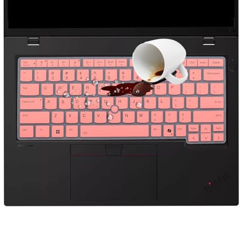 Keyboard Cover for Lenovo Thinkpad L14 P14s Gen 6/Gen 5 14", Thinkpad T14 T14s Gen 6/Gen 5 14", Thinkpad E14 Gen 7 14", US Layout (Not Fit T14 T14s L14 P14s Gen 4/3/2/1, E14 Gen 6/5/4) -Pink - color: Pink