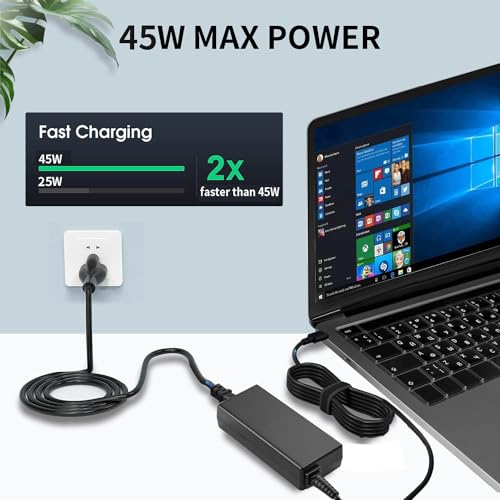 Universal 45W Chromebook Charger USB C,Laptop Charger Type C | Compatible with HP Chromebook Replacement for HP,Dell,Lenovo,Acer,Asus,Samsung Series,Google AC Adapter Type C Power Supply