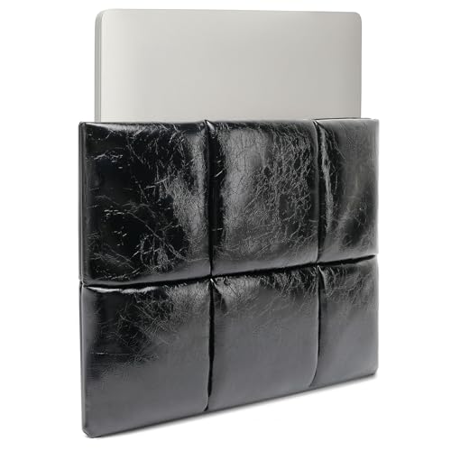15-16 Inch Puffy Laptop Sleeve,Black | Compatible with MacBook Air 15 M4/M3/M2 2025-2023and MacBook Pro 16 in M4 2024 - color: Black, size: For 15"-16" MBA/MAP M4 M3 M2 M1