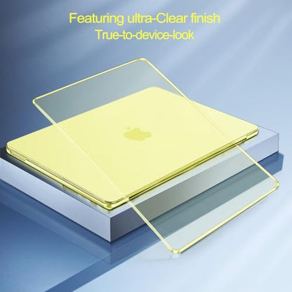 MOSISO Compatible with MacBook Neo Case 13 inch 2026 A3404 A18 Pro Chip | Scratch-Resistant Ultra-thin Protective Hard Shell Case Cover, Crystal Citrus - color: Crystal Citrus