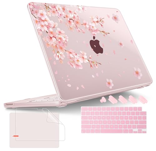 Tuiklol for 2026 MacBook Neo 13 Inch A18 Pro Chip Case, (Model A3404) Anti-Scratch Anti-Drop Slim Hard PC Shell Case with Shockproof Protective MacBook Neo Laptop Cover, Plum Blossom-Pink - color: Plum Blossom-pink