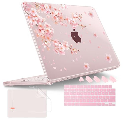 Tuiklol for 2026 MacBook Neo 13 Inch A18 Pro Chip Case, (Model A3404) Anti-Scratch Anti-Drop Slim Hard PC Shell Case with Shockproof Protective MacBook Neo Laptop Cover, Plum Blossom-Pink - color: Plum Blossom-pink