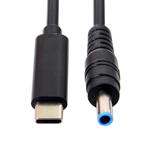 chenyang USB C to DC 20V 4.5x3.0mm PD 65W Charge Cable with PD Emulator Trigger for HP Laptop - color: Black 65W 4.5x3.0MM