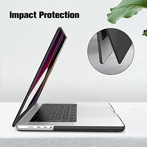 Fintie Hard Shell Case for MacBook Pro 16 Inch, Crystal Black | A3428 A3429 A3403 A3186 A2991 A2780 A2485(2021-2026), M5/M4/M3/M2/M1 Chip - color: Crystal Black, size: Pro 16 Inch