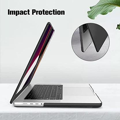 Fintie Hard Shell Case for MacBook Pro 16 Inch, Crystal Black | A3428 A3429 A3403 A3186 A2991 A2780 A2485(2021-2026), M5/M4/M3/M2/M1 Chip - color: Crystal Black, size: Pro 16 Inch