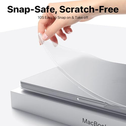 Soonjet Matte Case for MacBook Pro 14 inch M5 M4 M3 M2 M1 2026-2021 Laptop | Anti Cracking, Color Match, Frost Clear, Protective Hard Shell Cover, Fingerprint & Scratch Resistant, Ultra Thin, Snap on - color: Frosted Clear