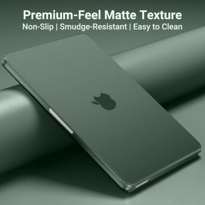 MOSISO Compatible with MacBook Neo Case 13 inch 2026 A3404 A18 Pro Chip | 4 in 1 Kit Ultra-Thin Exact-Fit Scratches&Fingerprints Resistant Protective Hard Shell Matte Case Cover, Emerald Green - color: Emerald Green
