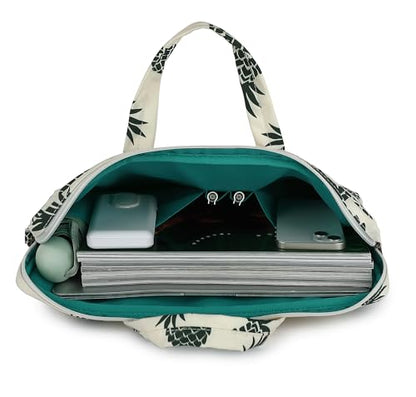 Muti-Pockets Laptop Case Bag,Rebound Bubble Cushioned Laptop Briefcase Shoulder Bag Fits 15.6 inch-16 inch Laptop(Pineapple) - color: Pineapple(muti-pockets)