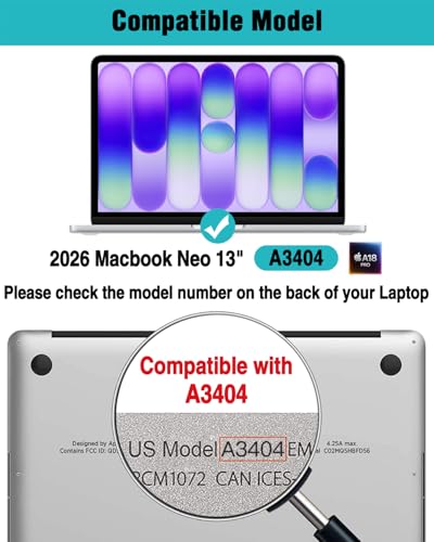 F FORITO Magnetic Anti Blue Light Screen Protector Compatible with 2026 MacBook Neo 13 inch (2026, A18 Pro Chip), Bubble-Free Install, Removable & Reusable Anti Glare Matte Laptop Screen Shield - size: for MacBook Neo 13"(2026,A18 Pro)