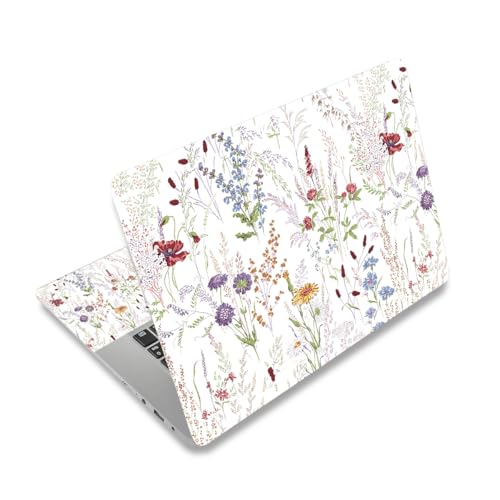12 12.1 13 13.3 14 15.4 15.6 Inch Laptop Skin Decal, Laptop Skins Stickers Decals for Notebook PC, Universal Reusable Vinyl Laptop Cover Sticker, Waterproof Art Protector I Colorful Weeds - color: Colorful Weeds