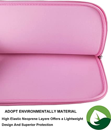 Laptop Case Sleeve, Resistant Neoprene Laptop Sleeve/Notebook Computer Pocket Case/Tablet Briefcase Carrying Bag Compatible with 13-13.3 Inch MacBook Pro,MacBook Air,Notebook Computer-(Pink) - color: pink, size: 13.3 inch