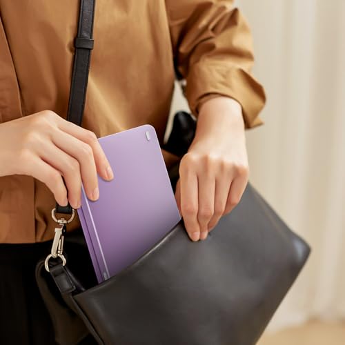 Veout Foldable Bluetooth Keyboard, Ultra-Thin Portable Wireless Keyboard, Lightweight for Laptop, iPad, iPhone, Android, Windows, Mac - color: Keyboard-Violet