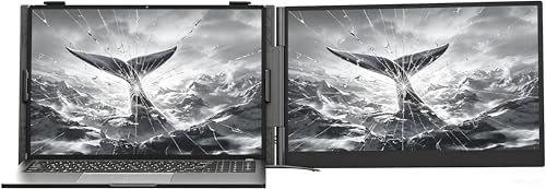 Laptop Screen Extender, 14" FHD 1080P IPS Portable Laptop Monitor Extender, Travel Dual Monitor for 13-17",Plug & Play for Windows/Mac/Android/Switch