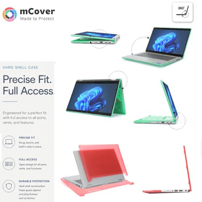 mCover Case ONLY Compatible for 2021～2024 13.3" Dell Latitude 5320 5330 5340 5350 2-in-1 Windows Laptop Notebook Computer (NOT Fitting Any Other Dell Models) - Orange - color: Orange