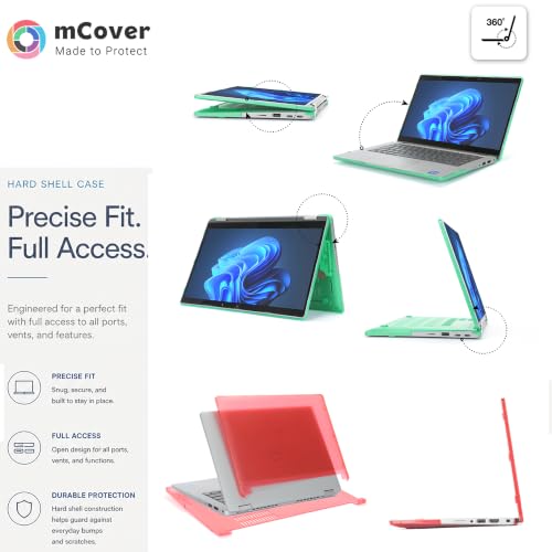 mCover Case ONLY Compatible for 2021～2024 13.3" Dell Latitude 5320 5330 5340 5350 2-in-1 Windows Laptop Notebook Computer (NOT Fitting Any Other Dell Models) - Pink - color: Pink