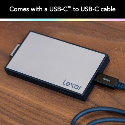 Lexar Workflow CFexpress Type A 4.0 Card Reader, Up to 40Gbps, USB-C | Supports CFexpress Type A Cards, Compatible with PC, Laptop, Tablet, Smartphone, USB-C Cable, Lightweight, LPWF730N-5ANGL - style: CFexpress 4.0 Type A USB-C