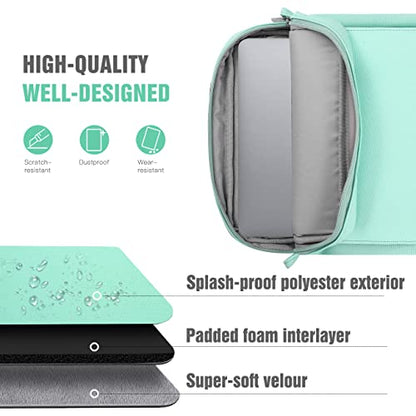 TiMOVO 9-11" Tablet Sleeve Bag Carrying Case with Strap, Mint Green | Fits iPad A16 11", Pad Air 11/5th & 4th 10.9", 10th Gen/10.2", Galaxy Tab A11 Plus, Multi-Pocket, Handle, Padded Protection - color: Mint Green, size: 9-11