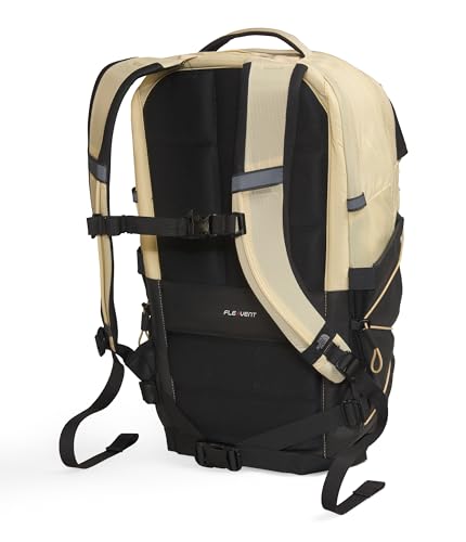 The North Face Borealis Commuter Laptop Backpack, Gravel/Blk-NPF, OSFA | Water Repellent, Laptop Sleeve, Large Main Compartment - color: Gravel/Tnf Black-npf