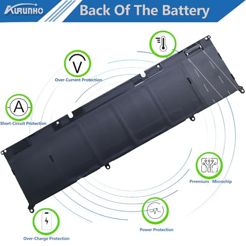 69KF2 Laptop Battery Replacement for Dell XPS 15 9500 9510 9520 Alienware M15 (R3 R4 R5 R6 R7) M16 R1, M17(R3 R4) G7 7500 G15 5510 5511 5515 5520 5521 Precision 5550 5560 5570 Inspiron 7510 7610