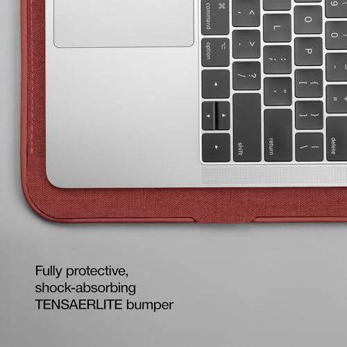 Incase ICON Sleeve with Woolenex - MacBook Air 13 inch M1, 2020, 2019, 2018 & MacBook Pro 13 inch 2019, 2018, 2017, 2016 Case - Fitted MacBook Case, Laptop Sleeve, Hard Cover, Durable (Red Clay) - color: Red Clay