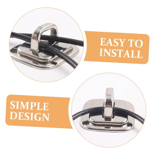 POPETPOP Laptop Lock Security Plate Desk Mount Anchor for Combination Cable Locks Theft Notebook Buckle