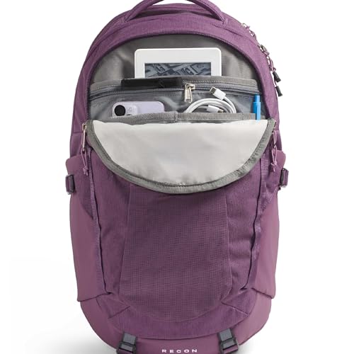 The North Face Women's Recon Everyday Laptop Backpack - Commuter Travel Bag, 18" Laptop Sleeve, Water-Repellent, Chroma Purple Light Heather/Hushed Lavender, One Size - color: Chroma Purple Light Heather/Hushed Lavender, size: One Size