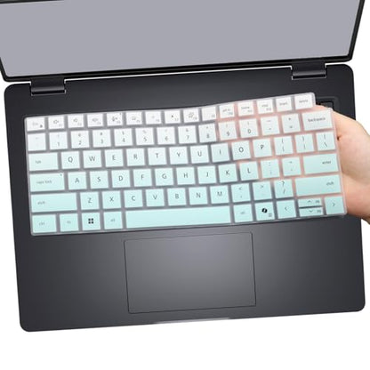Keyboard Cover for 2026 2025 Dell Pro 14 PC14250/14255,Pro 14Plus PB14250/14255,Pro 14Max MC14250/14255 14 inch Laptop (NOT FIT Dell Pro 14 PA14250) US Protective Keyboard Skin-MintGreen - color: MGreen
