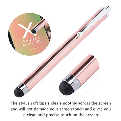 Briout Stylus Pens for Touch Screens, 36 Pack Capacitive Stylus, High Precision Compatible with All Universal Touch Screen Devices (12 Multicolor)