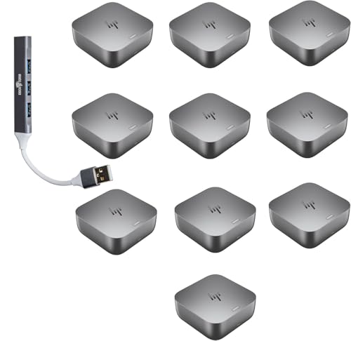 HP Thunderbolt 4 Ultra 180W G6 Universal Thunderbolt/USB-C Docking Station | Bundle w/DKZ Hub 9X481UT#ABA (Data Transfers to Any Brand Laptop, Single Cable for Charging)-10Pack - size: 10 Pack, style: 180W G6
