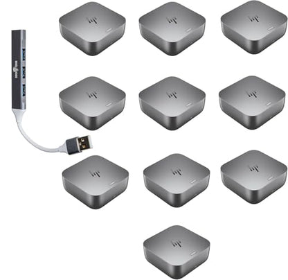 HP 180W G6 Thunderbolt 4 UltraUniversal Thunderbolt/USB-C Docking Station | Bundle w/DKZ Hub, Single Cable for Charging, Data Transfers to Any Brand Laptop 9X481UT#ABA-10Pack - size: 10 Pack
