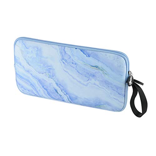 Neoprene Carrying Keyboard Sleeve Case Bag Protection Pouch Compatible with Magic Keyboard 1 & 2, Wireless Keyboard, Magic Mouse, Magic Trackpad and Wireless Trackpad (Blue Marble Pattern) - color: Blue Marble Pattern