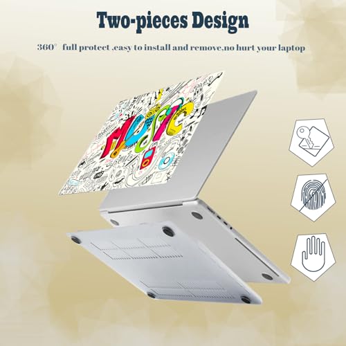 Laptop Shell for MacBook Air 11 inch Case 2015 2014 2013 2012 2011 2010 Release Model A1465 A1370,Air 11.6" Snap on Protective Laptop Hard Case & Keyboard Cover,Creative Music - color: Creative Music, size: Air 11" 2010-2015(A1370/A1465)