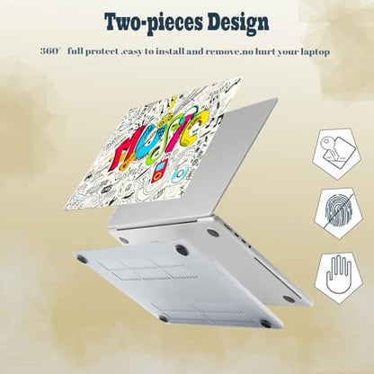 Laptop Shell for MacBook Air 11 inch Case 2015 2014 2013 2012 2011 2010 Release Model A1465 A1370,Air 11.6" Snap on Protective Laptop Hard Case & Keyboard Cover,Creative Music - color: Creative Music, size: Air 11" 2010-2015(A1370/A1465)