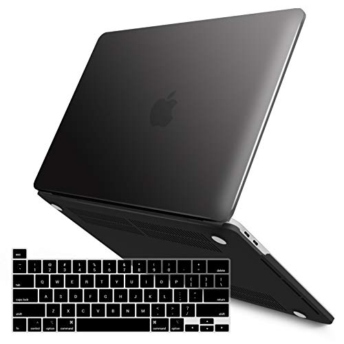 IBENZER Compatible with MacBook Pro 13 Inch Case M2 M1 2026 2025 2024 2023 2022 A2338 A2289 A2251 A2159 A1989 A1706 A1708, Hard Shell Case & Keyboard Cover for Mac Pro 13, Black, T13BK+1A - color: Black