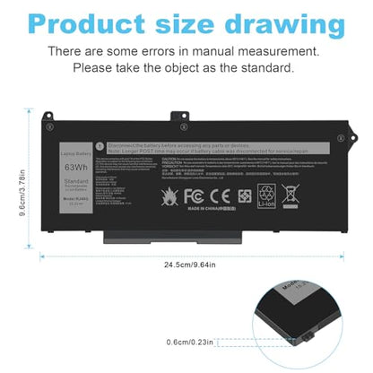 Fancy Buying RJ40G 005R42 0WK3F1 0M3KCN M033W 01K2CF Laptop Battery Replacement for Dell Latitude 15 5520 Latitude 14 5420 Precision 15 3560 Series 075X16 WY9DX P137G P137G001 P104F P104F001 - size: 9.64*3.78*0.23inch