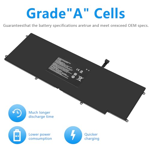 RC30-0196 Laptop Battery for Razer Blade Stealth 2016 v2 2017 i7-7500U i7-8550u 13.3" RZ09-01962W10 RZ09-0239 RZ09-02393E31 RZ09-01962E52 RZ09-01962E53 RZ09-01962E20 RZ09-01962E10 RZ09-01962E12 - size: 11.7*3.9*0.2inch RC30-0196