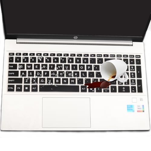 Keyboard Cover for 2026 2025 2024 HP 15.6 inch Laptop 15-fc 15-fd Series, HP 15z-fc000/fc100 15t-fd100 15t-fd000 15-fd0123dx 15-fd0127dx 15-fd0125dx 15-fc0146dx 15-fc0057wm fd0023dx fd0083wm fc0093dx - color: Black