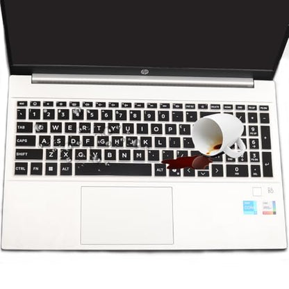 Keyboard Cover for 2026 2025 2024 HP 15.6 inch Laptop 15-fc 15-fd Series, HP 15z-fc000/fc100 15t-fd100 15t-fd000 15-fd0123dx 15-fd0127dx 15-fd0125dx 15-fc0146dx 15-fc0057wm fd0023dx fd0083wm fc0093dx - color: Black