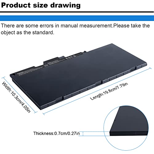 Futurebatt CS03XL Battery Replacement for 840 G3 850 755 745 G3 G4,ZBook 15u G3 G4 Series 800231-141 800513-001 HSTNN-UB6S HSTNN-IB6Y TA03XL TA03051XL CS03 CS03046XL CS03046XL-PL MT43 - size: CS03XL