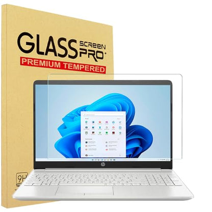 YINOVEEN 15.6 inch Tempered Glass Screen Protector for HP 15.6" Laptop/HP Envy x360 /Pavilion/Probook/EliteBook/OMEN/Chromebook, HP 15-eg 15-eh 15-er 15-dw 15-dy 15-ef 15-ee 15-ed 15t 15z 15m Laptop - color: CLEAR