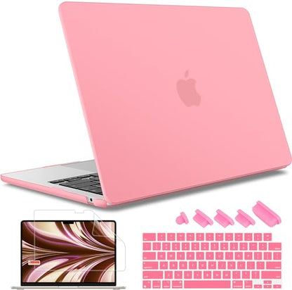 May Chen Case for MacBook Air 13/13.6-inch (M5/M4/M3/M2, 2022-2026 Models A3449 A3240 A3113 A2681), Lightweight | Closes Seamlessly | Ideal for Work Hard Shell Case, Matte Pink - color: Matte Pink