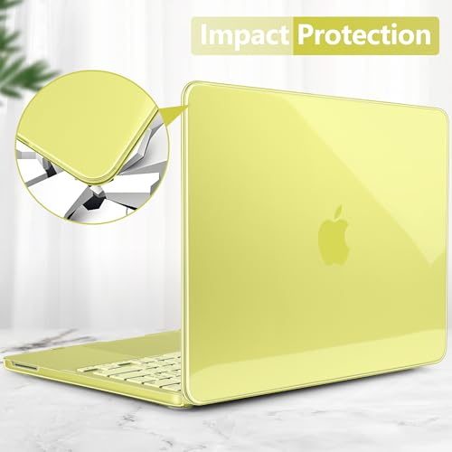 Batianda CrystalAir Case for MacBook Neo 13 Inch 2026, Crystal Citrus | 4-in-1 Bundle Ultra Clear Slim Hard Shell, Lightweight Everyday Protection for MacBook Neo 13 Inch 2026 Model A3404 - color: Crystal Citrus