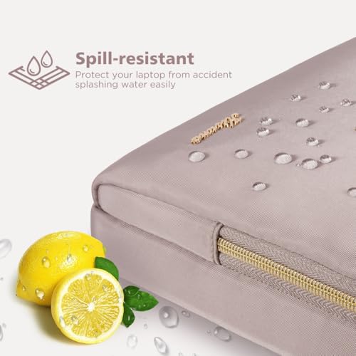 KIZUNA Laptop Bag 13.3 Inch Computer Shoulder Case Sleeve Briefcase For 14" MacBook Pro M3 2023/M2 M1 Max /13.6" New MacBook Air M2/14 Yoga Slim 7x/14.5" XPS 14/Latitude 5450,Khaki - color: Khaki, size: 13-13.3 Inch