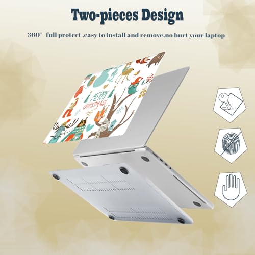 Laptop Shell for MacBook Air 11 inch Case 2015 2014 2013 2012 2011 2010 Release Model A1465 A1370,Air 11.6" Snap on Protective Laptop Hard Case & Keyboard Cover,Christmas Reindeer - color: Christmas Reindeer, size: Air 11" 2010-2015(A1370/A1465)