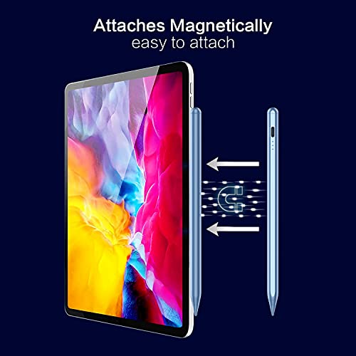 Stylus Pen for iPad 6th-11th Generation, 10 Mins Fast Charge Apple Pencil Compatible with 2018-2025 iPads Pencil, Apple Pen for iPad Pro 11"/12.9"/M4, Air 3/4/5/M2/M3, Mini 5/6 Gen, Blue - color: Blue