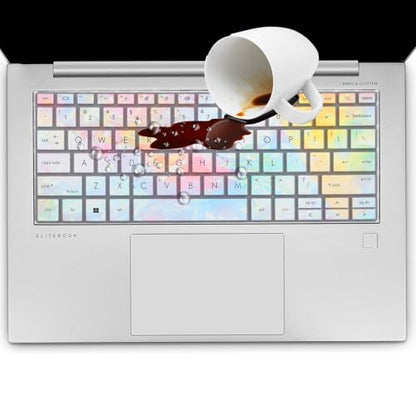 Keyboard Cover for HP EliteBook 830 835 840 845 1040 G9 G10 2025 2024 2023 2022 13.3 14 inch Laptop Accessories Keyboard Protective Skin (Not fit The 830/840/845/1040 G8 G7 G6 G5 G4 G3)-Iridescent - color: Iridescent